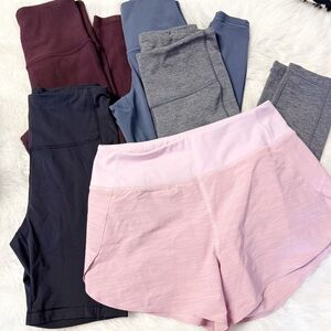Athleta Leggings & Shorts Bundle XS Elation Transcend Ultimate Stash